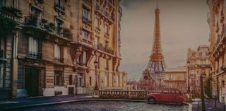 Eiffel Tower in Paris.