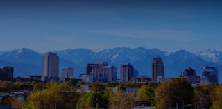 The Salt Lake City skyline.