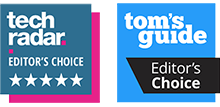 TechRadar and Tom's Guide Editor's Choice logos